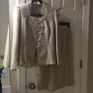 Karen Miller Beige Skirt Set